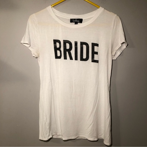 Lulu’s Bride white t shirt size small - Picture 1 of 6